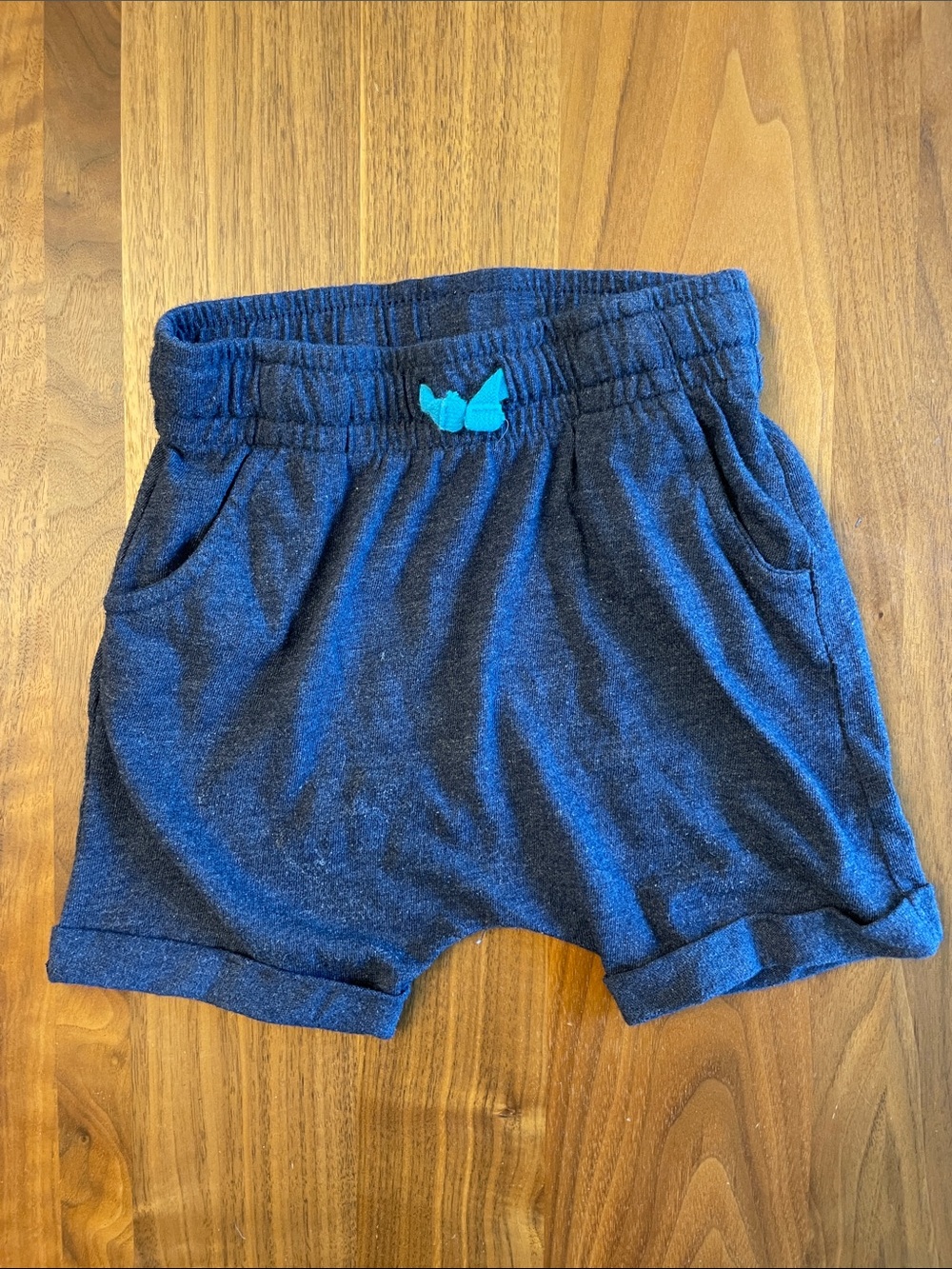 Kids Navy Knit Pull-On Shorts